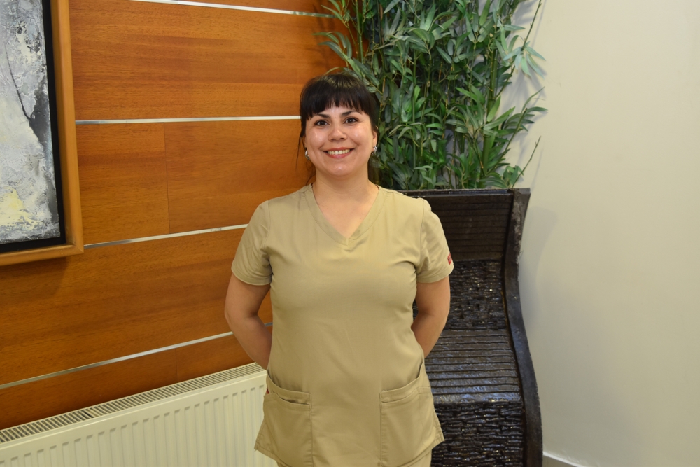 Laboratorista Maria José Calderón